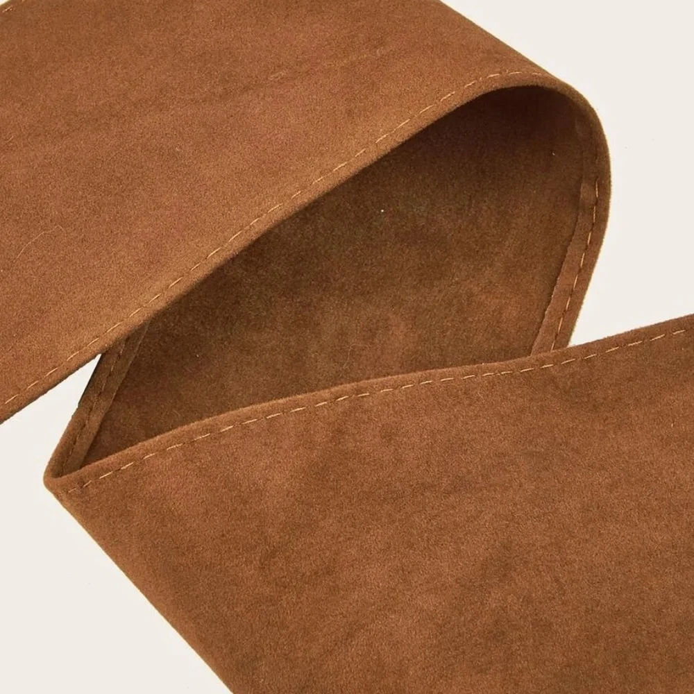 Luxe Vegan Suede Wrap Belt